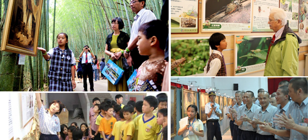 Crianças participam de exposições em escolas de Taiwan