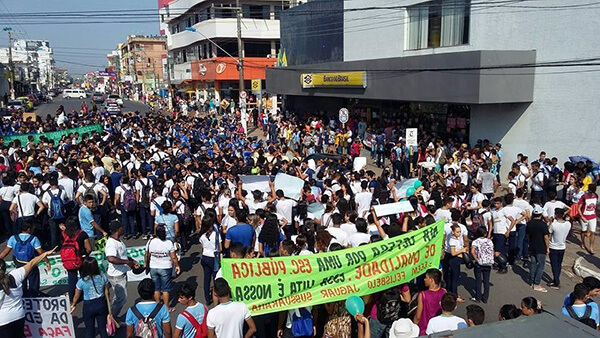 Manifestação em via pública